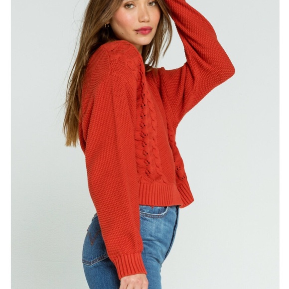 2X HP! NWT Billabong Great Escape Cable Knit Sweater - Picture 8 of 13